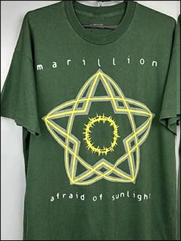 T-Shirt: Afraid Of Sunlight - Europe 1995 (front) - 1995